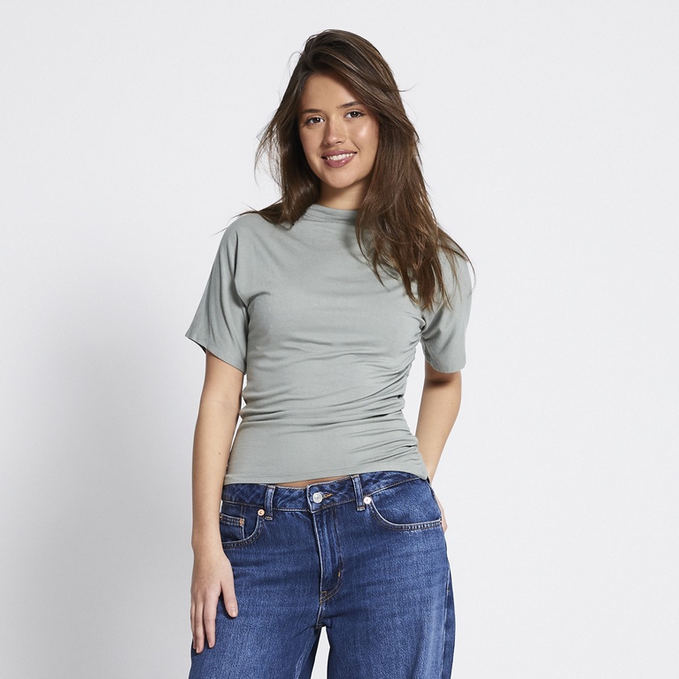 Drape top "Elsa" Light Army Green